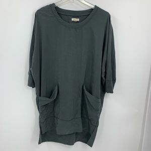 ANTHROPOLOGIE SILENCE + NOISE womens S green modal blend mini dress
